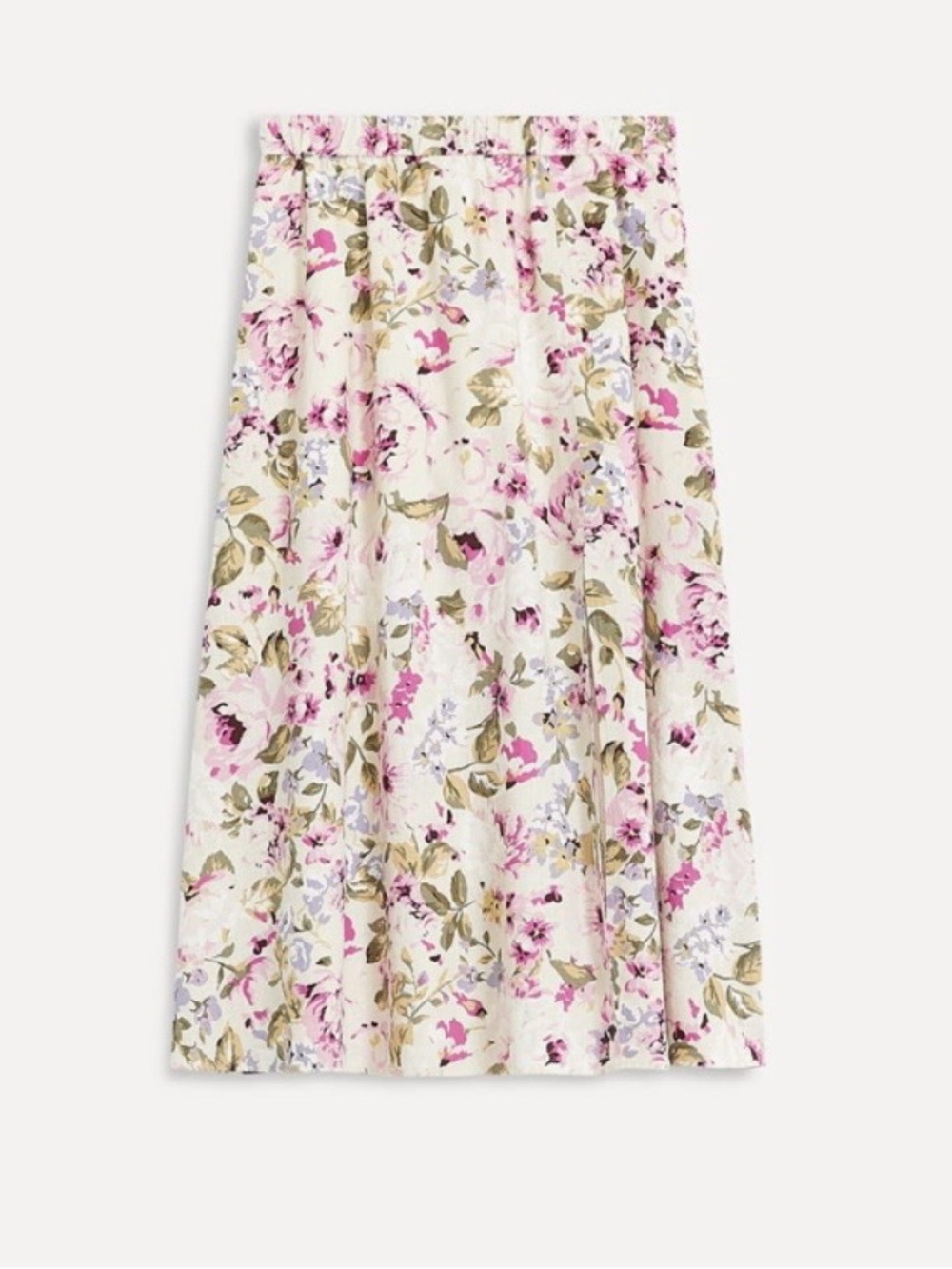 Birds Papaya X Reitmans Exclusive Collection — Floral Linen Skirt (Size XS)